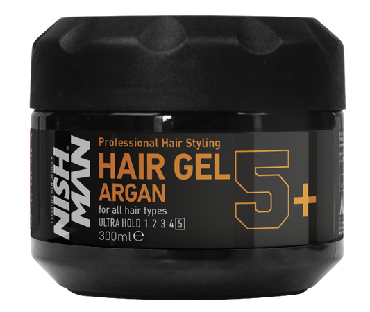 Nishman Ultra Holding Gel Para El Cabello Extracto De Argán 5+ 300 ml