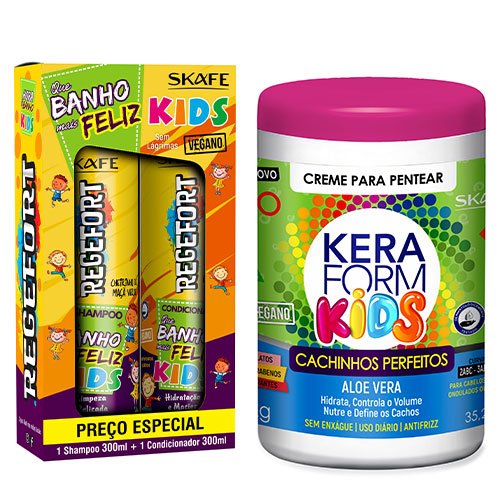 Pack Mantenimiento Skafe Regefort Kids Peques vegano 3 productos