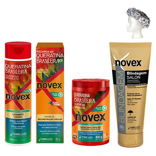 Pack Tratamiento Novex Carga de Queratina 5 productos