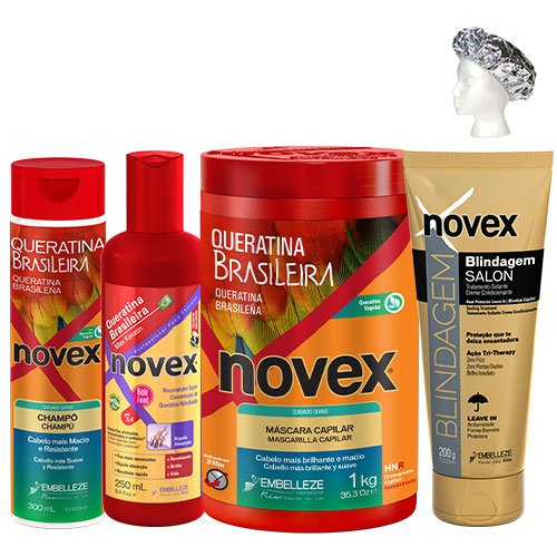 Pack Tratamiento Novex Queratina Max Keratin 5 productos