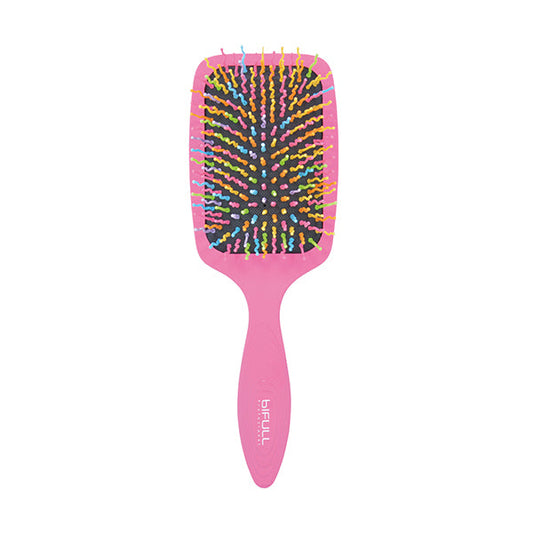 Cepillo Raqueta Rainbow Rosa Bifull