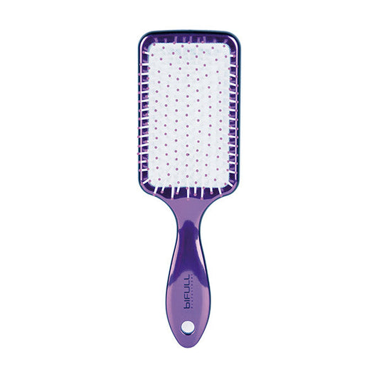 Cepillo Raqueta Metalizado 22Cm Racket Chrome Lila Bifull