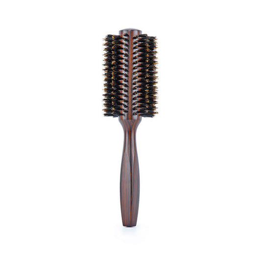 Cepillo Madera De Ebano Redondo Cerdas 100% Jabali Ebony Nº 68 Bifull