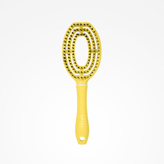 Cepillo Ovalado Saturno Amarillo