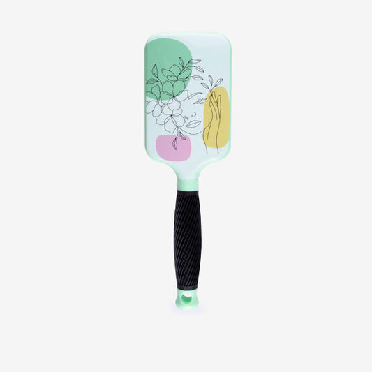 Cepillo Raqueta Verde Pastel Silhouette Bifull