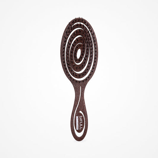 Bio Spiral Nature Colour Coconut Cepillo Ecológico Con Cerdas Anti Nudo (Bifull)