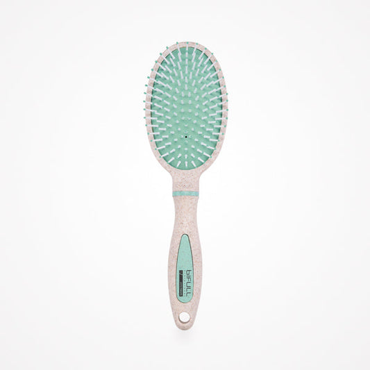 Bio Oval Pastel Colour · Cepillo 100% Biodegradable De Fibra De Trigo · Beige