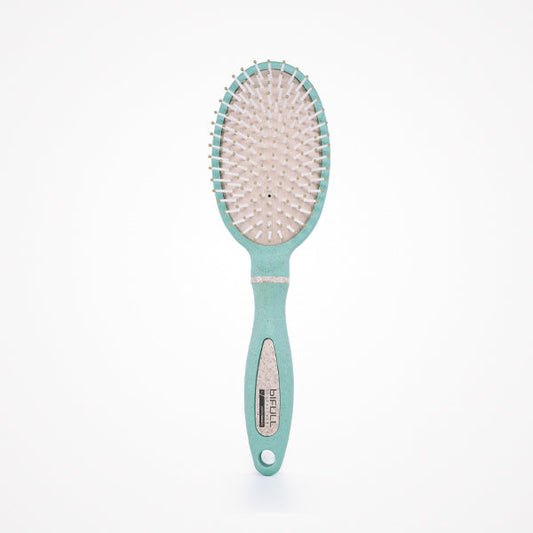 Bio Oval Pastel Colour · Cepillo 100% Biodegradable De Fibra De Trigo · Verde