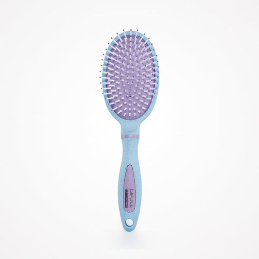 Bio Oval Pastel Colour · Cepillo 100% Biodegradable De Fibra De Trigo · Azul