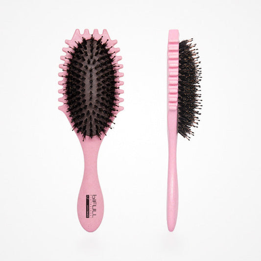 Cepillo Para Peinar Y Dar Forma Al Rizo Hula Curly Method Rosa Bifull