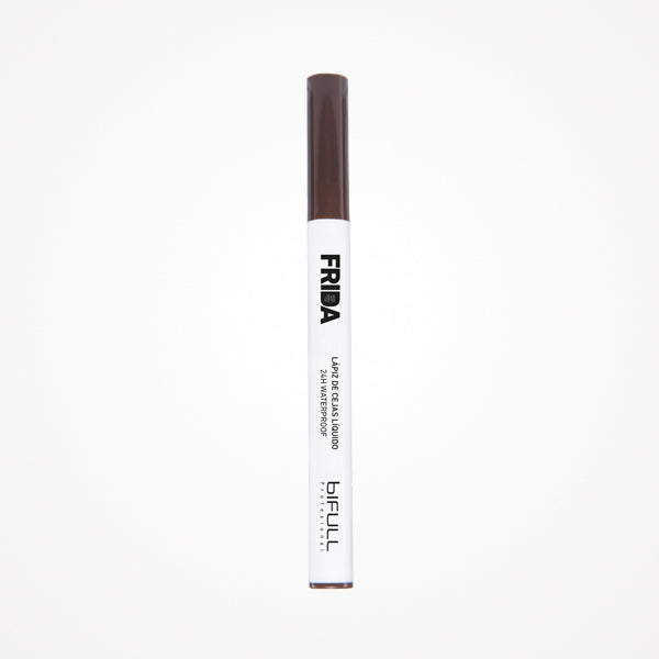 Lápiz De Cejas Líquido Frida 4 Puntas 24H Waterproof Marrón Oscuro Bifull