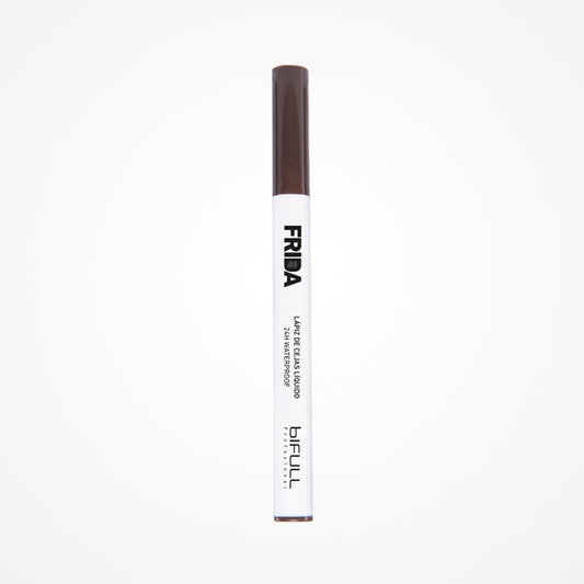 Lápiz De Cejas Líquido Frida 4 Puntas 24H Waterproof Marrón Oscuro Bifull