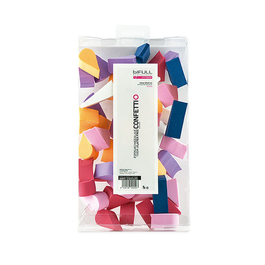 Esponjas Maquillaje Confetti Sin Latex Formas Varias Pack 150Grs Bifull