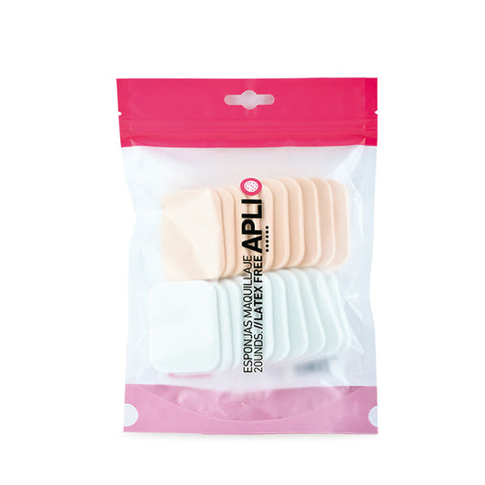 Esponjas Maquillaje Apli Rectangulares Sin Latex 20 Unds Bifull