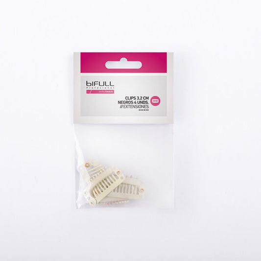 Clips Extensiones 3.2 Cm Rubios 4Unds. Bifull