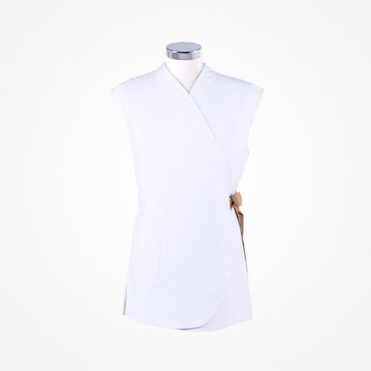 Kimono Antibacteriano Blanco Y Dorado M/L Essence White Jorpal