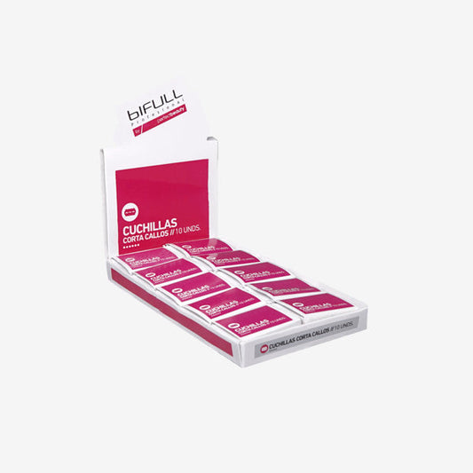 Recambio Cuchilla Corta Callos 10 Cajas (10 Unids/ Caja) Bifull