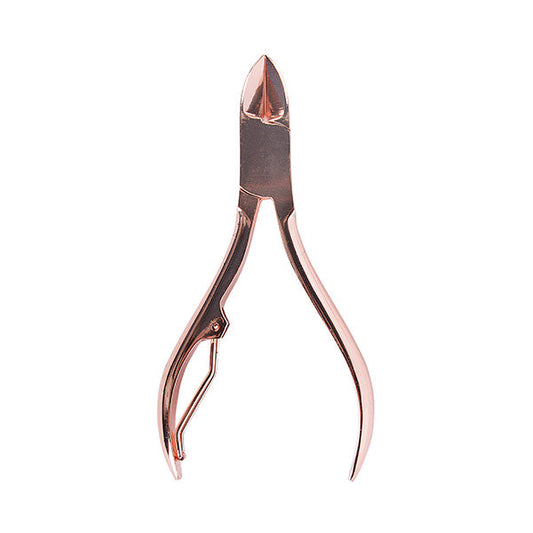 Alicate Uñas Y Cutículas Curvado 10.4Cm Pico 15Mm Pink Bronze Bifull