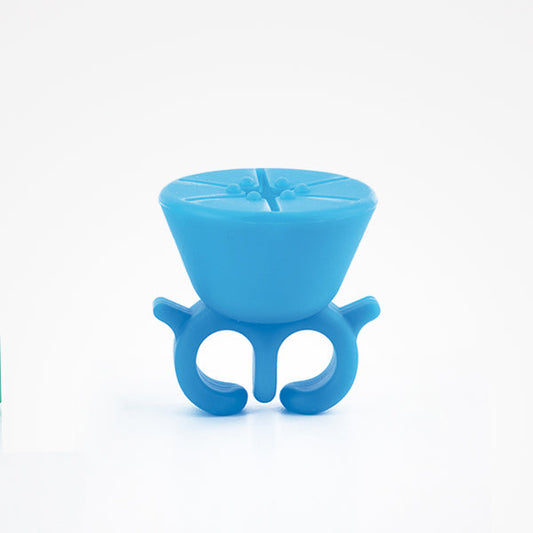 Anillo Soporte Para Botella De Esmalte Top Finger Blue Bifull