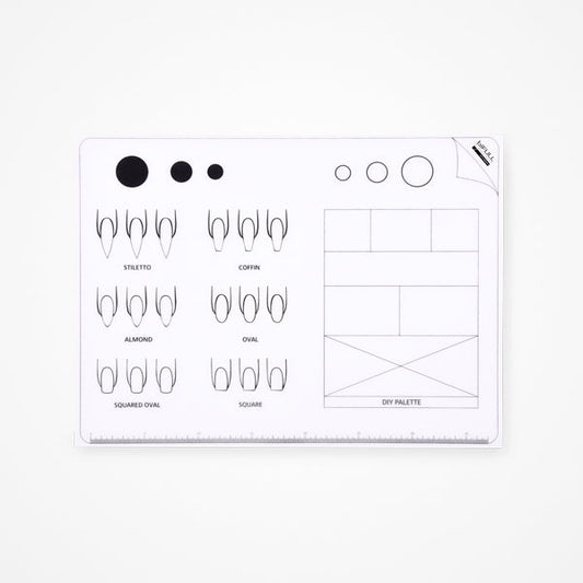 Alfombra De Silicona Para Prácticas Uñas Acrilicas · Silicone Mat Nail Bifull