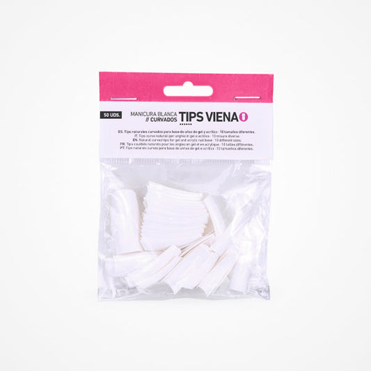 Tips Viena 50 Uds Naturales Con Forma Curva Bifull