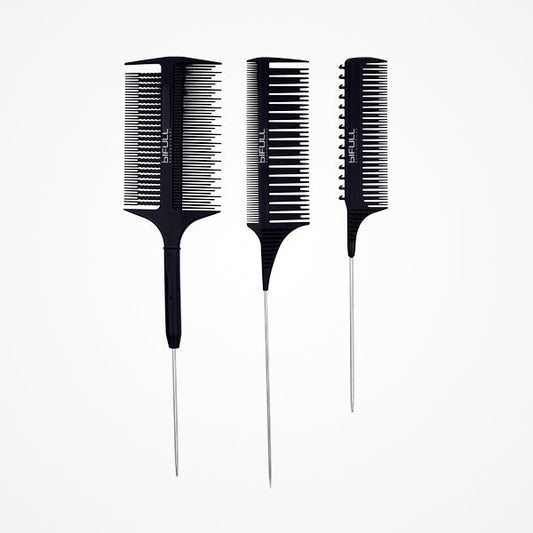 Pack 3 Peines Especiales Mechas Negros Babylight Trio Comb Bifull
