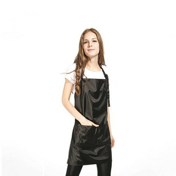 Delantal Negro Decorado Con Motivo Rugoso 63X73Cm Ac01B Bifull