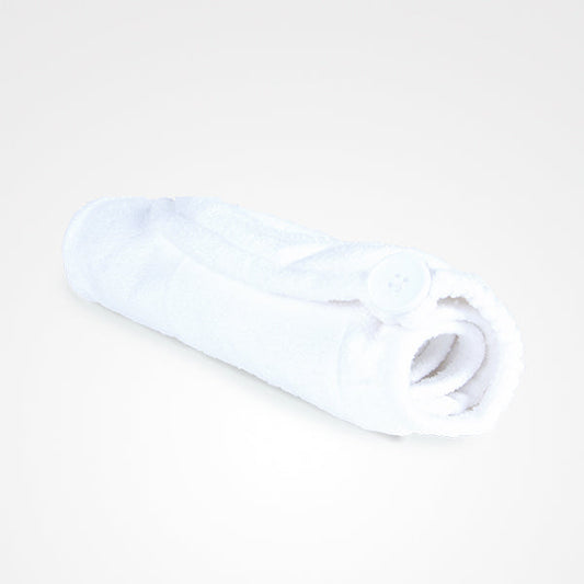 Toalla Turbante De Microfibra Blanca African Towel