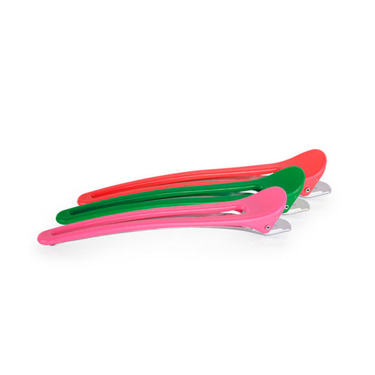 Pinzas Pato Metal-Plástico Colores 12 Unds. Bifull
