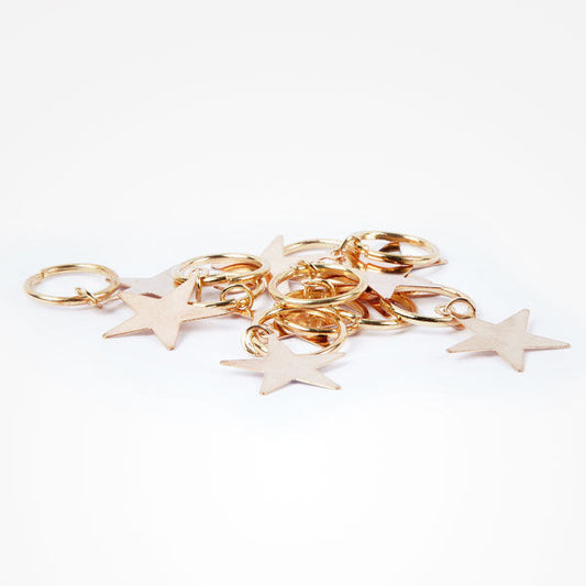 Anillas Decorativas Con Estrellas Para El Cabello