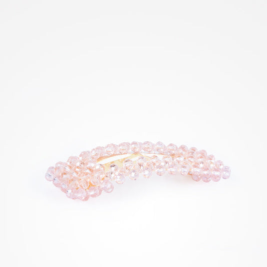 Horquilla De Perlas Fashion Diamante Rosa