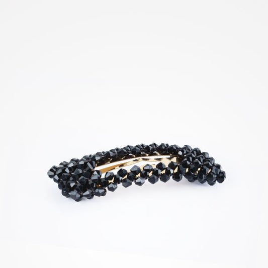 Horquilla De Perlas Fashion Diamante Negro