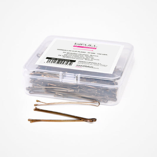 Clip Plano 59Mm Bronce Caja 150 Unds Bifull