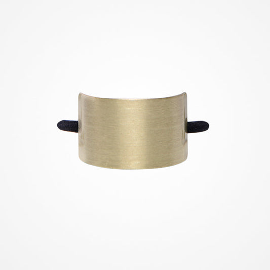 Coletero Con Accesorio Dorado Rectangular Venice Ponytail Band 01 Bifull