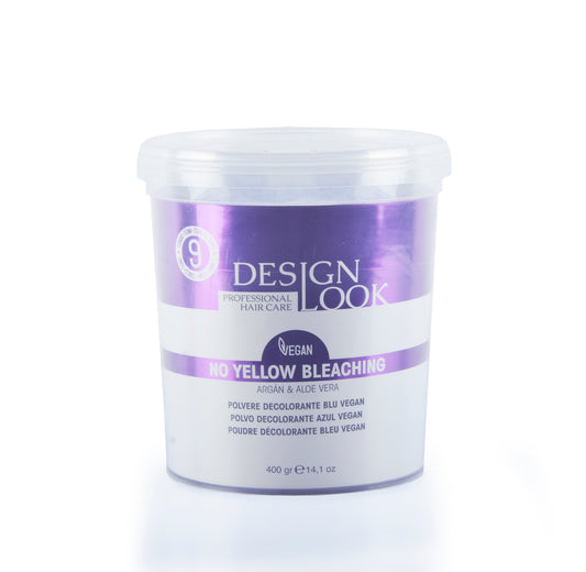 Polvo Decolorante No Yellow 9 Tonos Vaso 400Gr Design Look