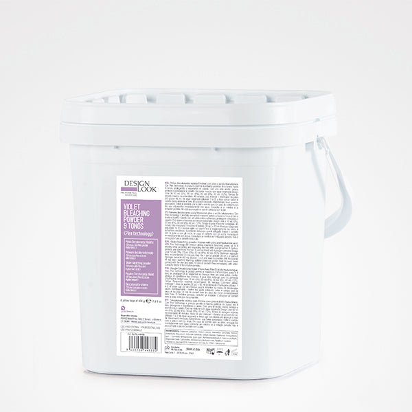 Polvo Decolorante Voileta Con Plex 9 Tonos Pack 3Kg (6 Bolsas*500Gr) Design Look