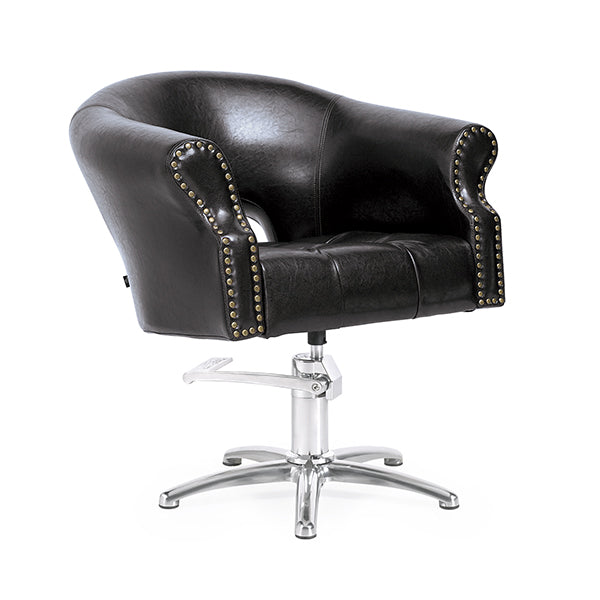 Sillón Royale Negro Vintage P.Aluminio P11 Y B.Hid B06
