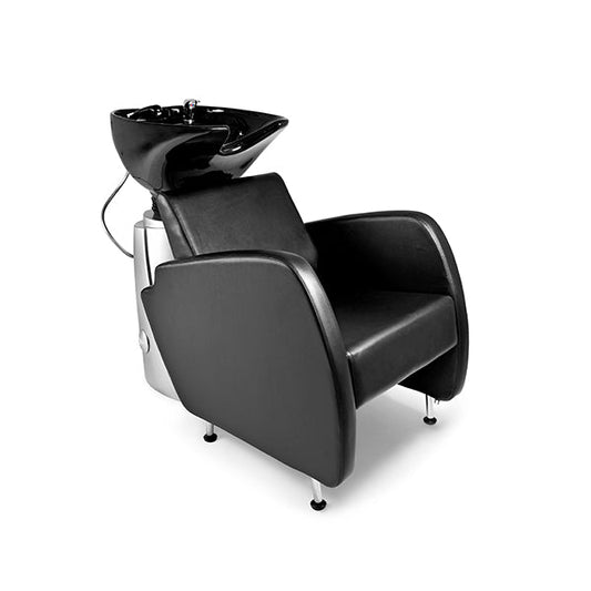 Lavacabezas Saturno Gris 1 Pto. Poza Adonis Negra + Sillon Afrodita Negro Ng3