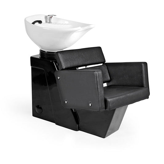 Lavacabezas Cosmo Negro Ng3 1 Pto Poza Honda Blanca (Mueble Venus Negro)