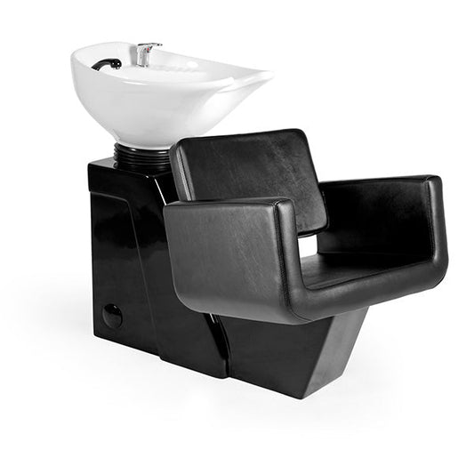 Lavacabezas Samoa Negro Ng3 1 Pto Poza Honda Blanca (Mueble Venus Negro)
