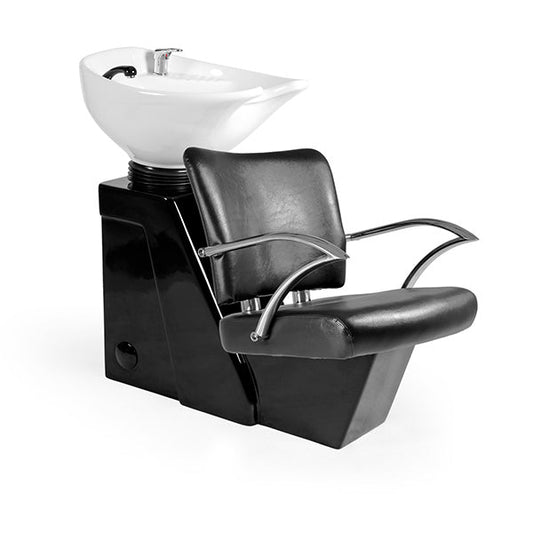Lavacabezas Eros Negro Ng3 1 Pto Poza Honda Blanca (Mueble Venus Negro)