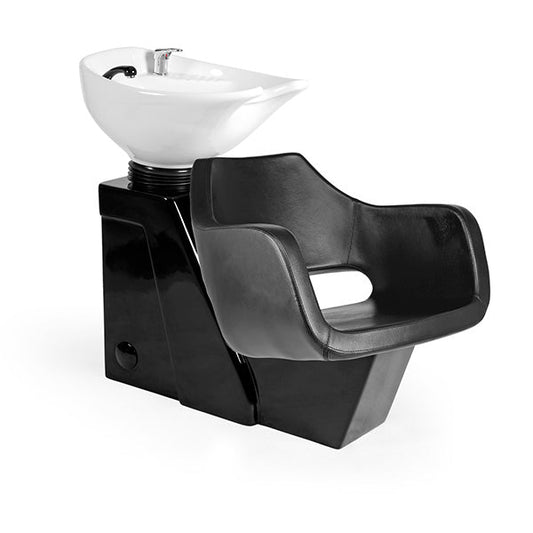 Lavacabezas Clio Negro Ng3 1 Pto Poza Honda Blanca (Mueble Venus Negro)