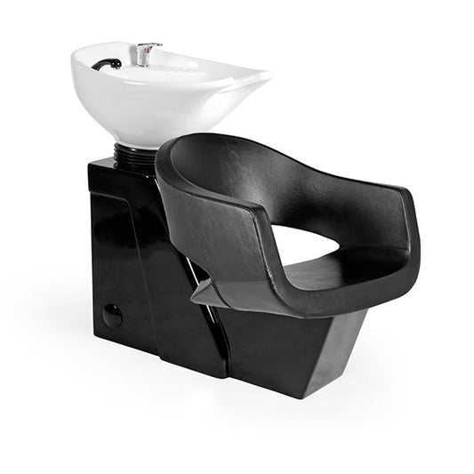 Lavacabezas Greco Negro Ng3 1 Pto Poza Honda Blanca (Mueble Venus Negro)