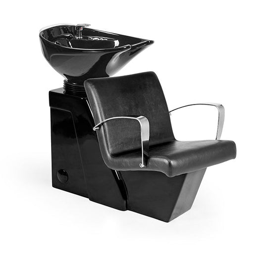 Lavacabezas Stela Negro Ng3 1 Pto Poza Honda Negra (Mueble Venus Negro)