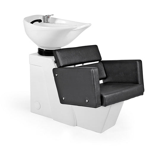 Lavacabezas Cosmo Negro Ng3 1 Pto Poza Honda Blanca (Mueble Venus Blanco)