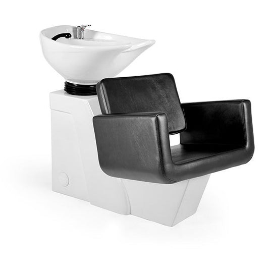 Lavacabezas Samoa Negro Ng3 1 Pto Poza Honda Blanca (Mueble Venus Blanco)