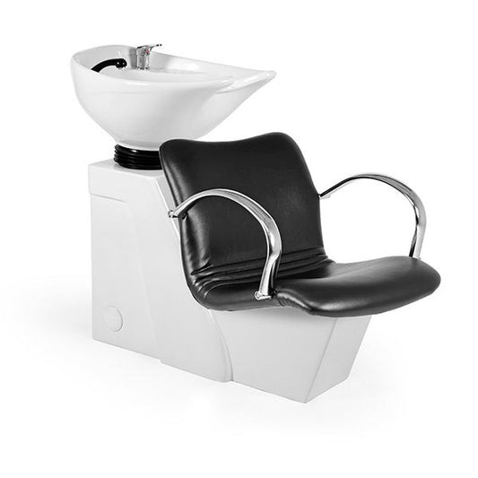 Lavacabezas Delia Negro Ng3 1 Pto Poza Honda Blanca (Mueble Venus Blanco)