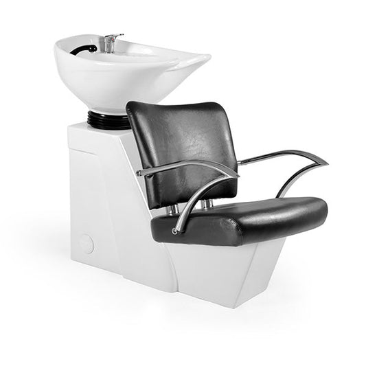 Lavacabezas Eros Negro Ng3 1 Pto Poza Honda Blanca (Mueble Venus Blanco)