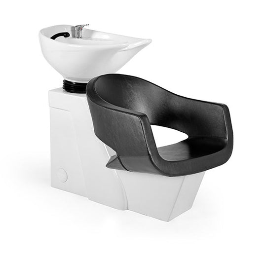Lavacabezas Greco Negro Ng3 1 Pto Poza Honda Blanca (Mueble Venus Blanco)