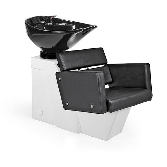 Lavacabezas Cosmo Negro Ng3 1 Pto Poza Honda Negra (Mueble Venus Blanco)